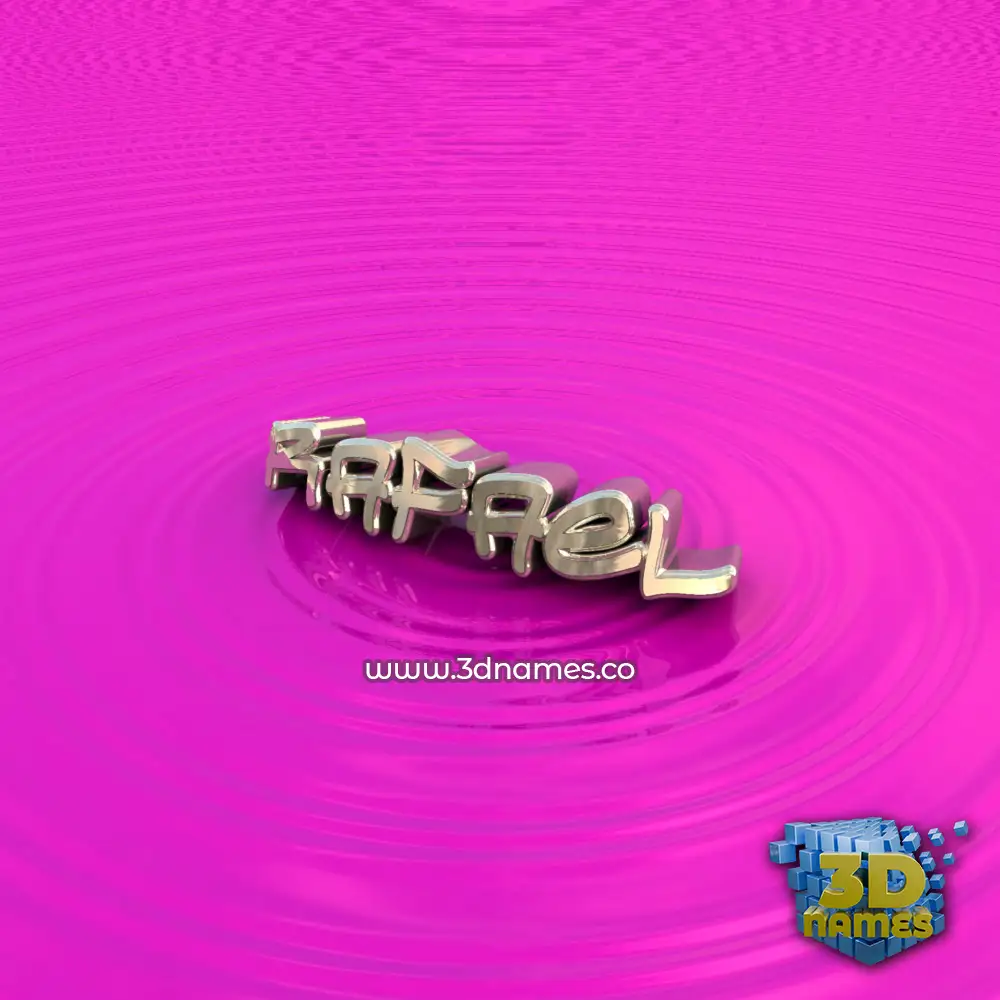 rafael in Pink Graffiti style - 3D name wallpaper