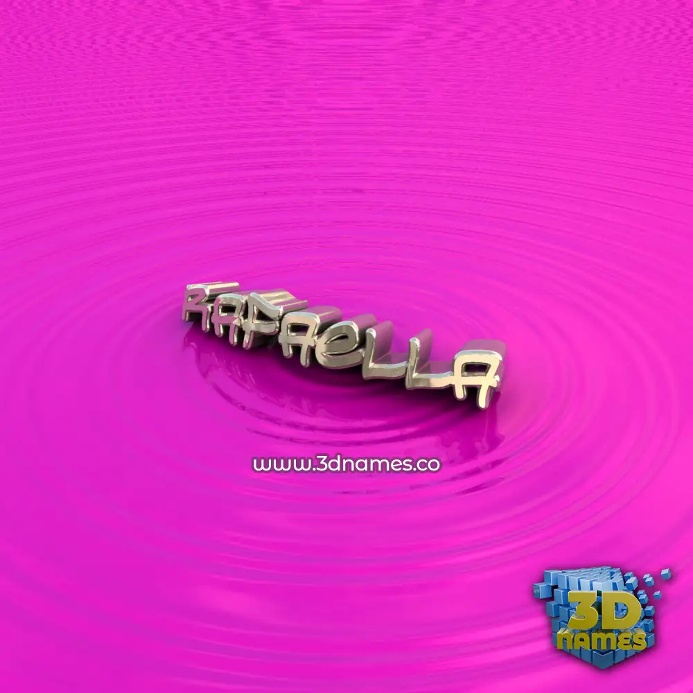 rafaella in Pink Graffiti style - 3D name wallpaper