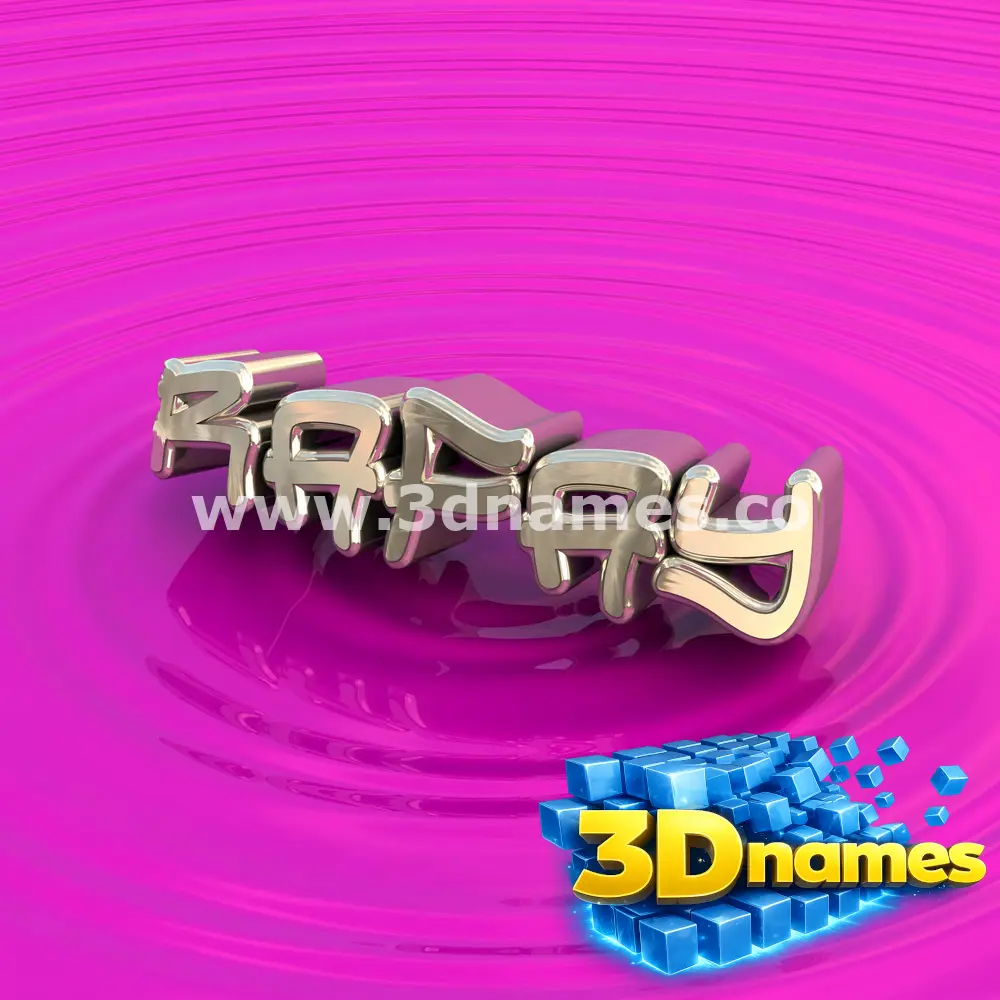 rafay in Pink Graffiti style - 3D name wallpaper