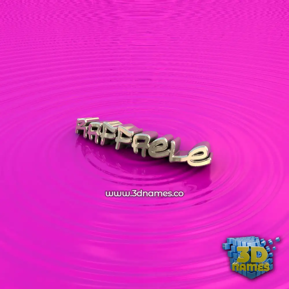 raffaele in Pink Graffiti style - 3D name wallpaper