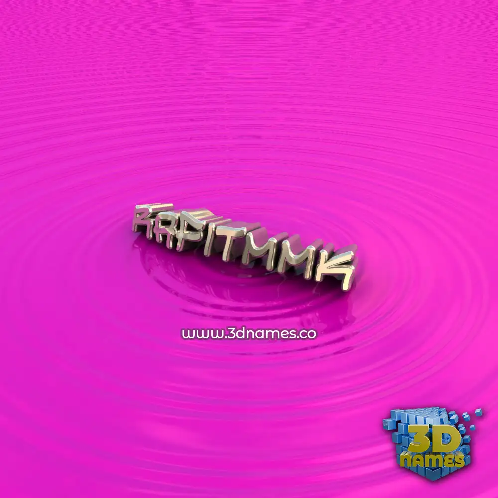 rafitmmk in Pink Graffiti style - 3D name wallpaper