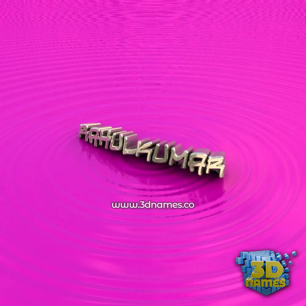 rahulkumar in Pink Graffiti style - 3D name wallpaper
