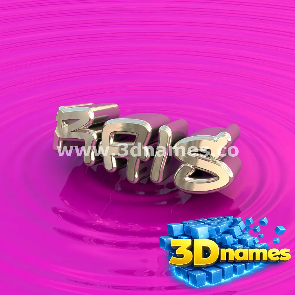 rais in Pink Graffiti style - 3D name wallpaper