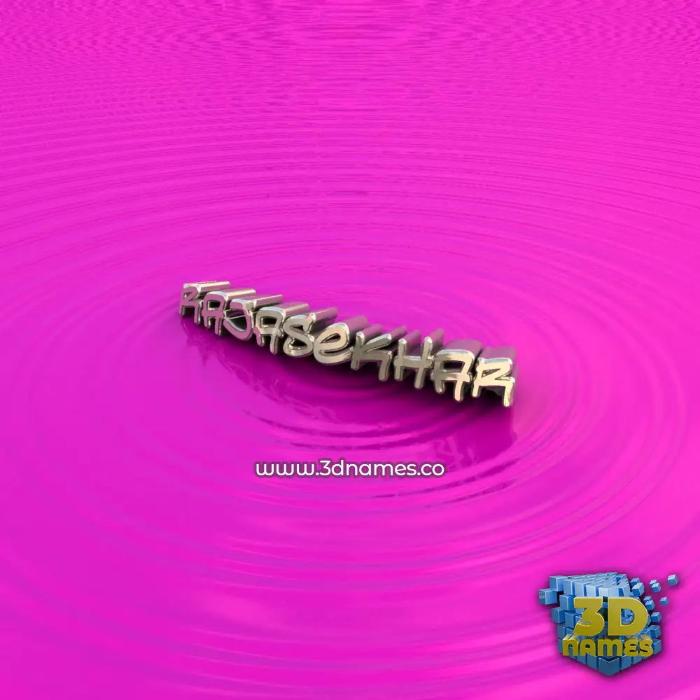 rajasekhar in Pink Graffiti style - 3D name wallpaper