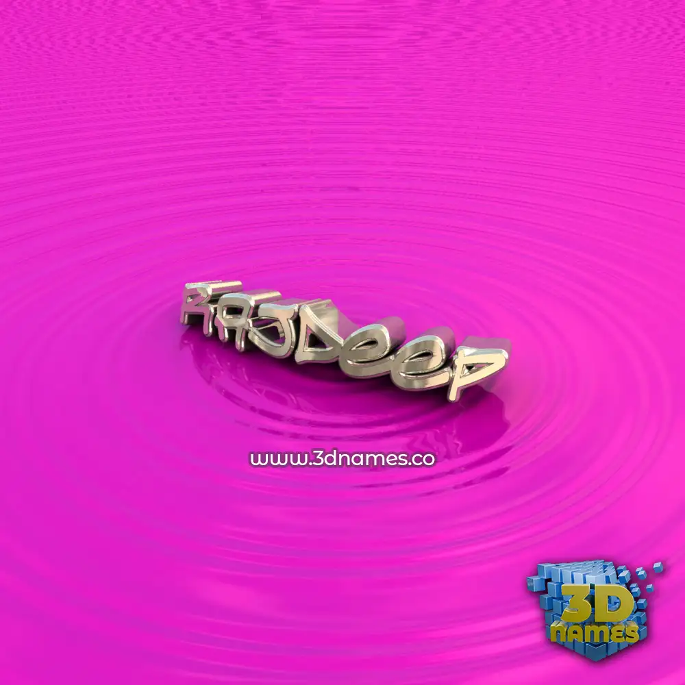 rajdeep in Pink Graffiti style - 3D name wallpaper