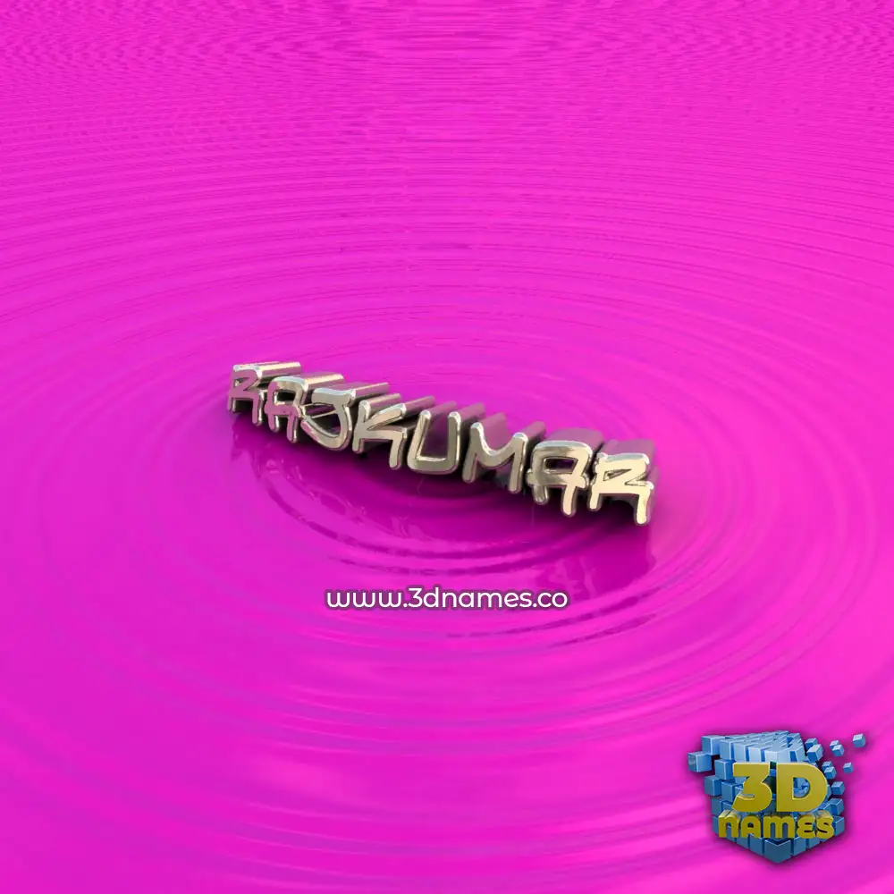 rajkumar in Pink Graffiti style - 3D name wallpaper