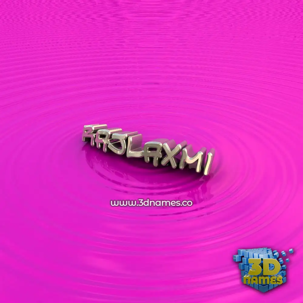 rajlaxmi in Pink Graffiti style - 3D name wallpaper
