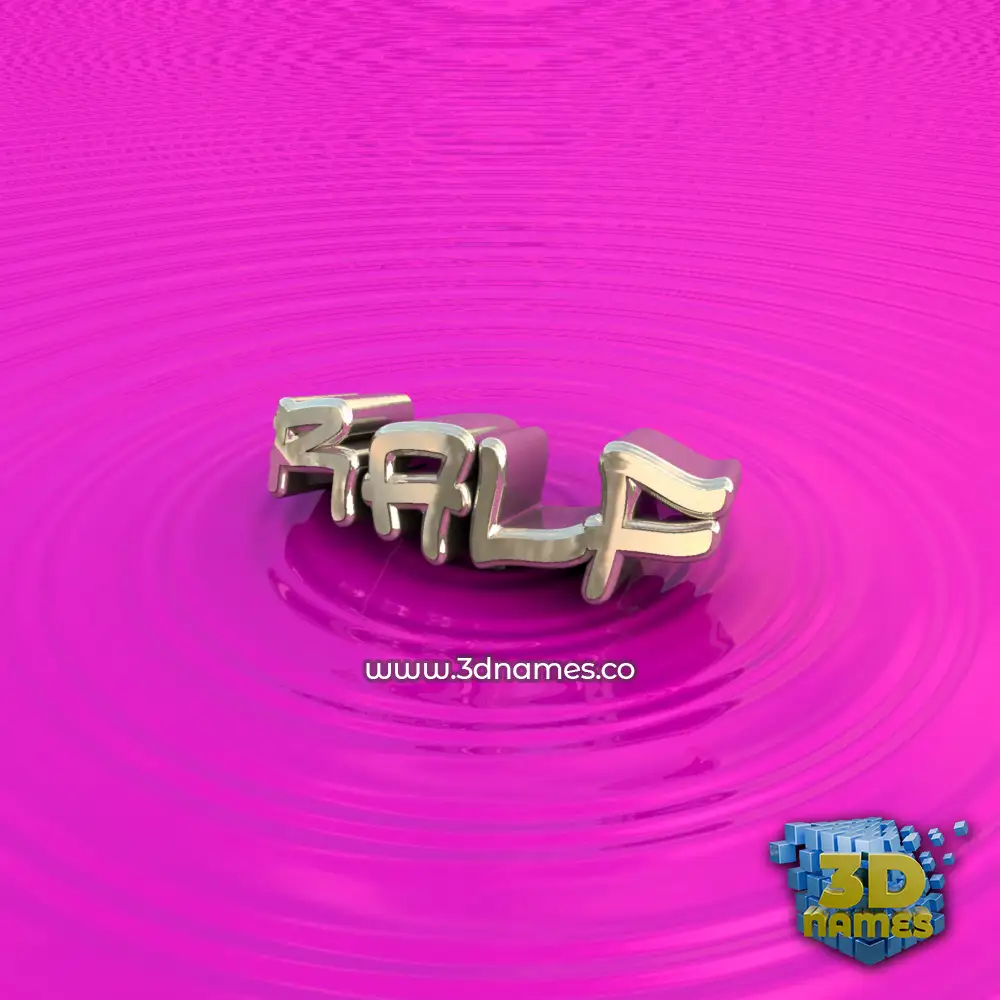 ralf in Pink Graffiti style - 3D name wallpaper