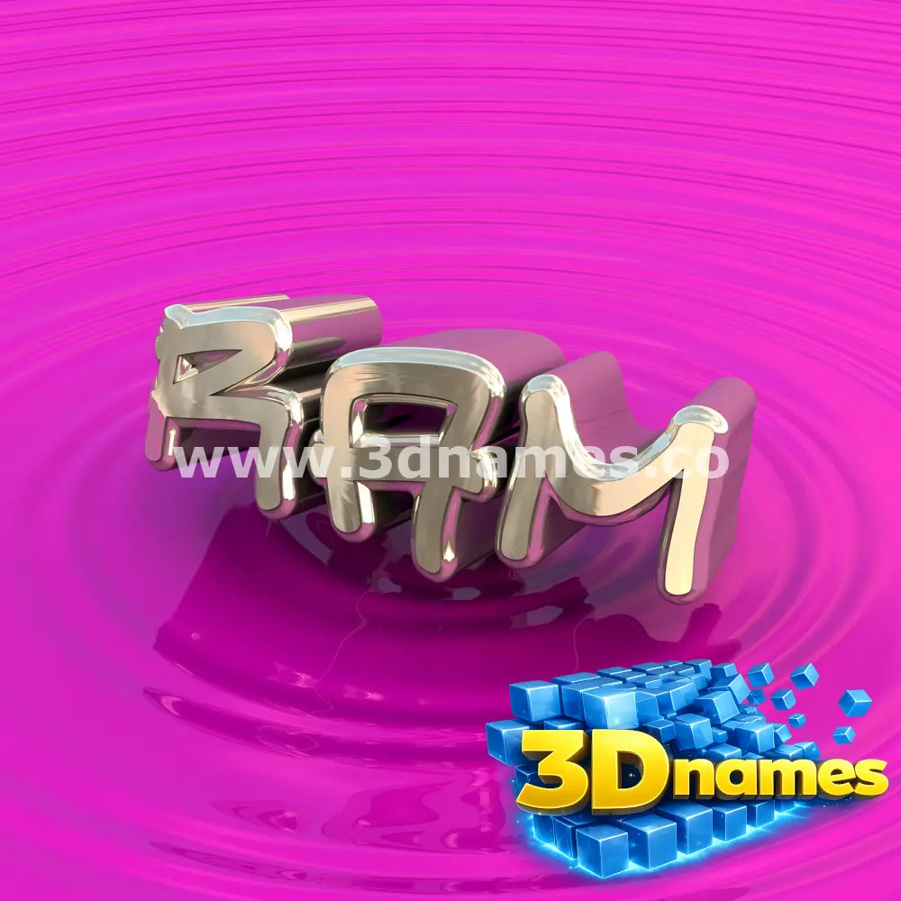 ram in Pink Graffiti style - 3D name wallpaper