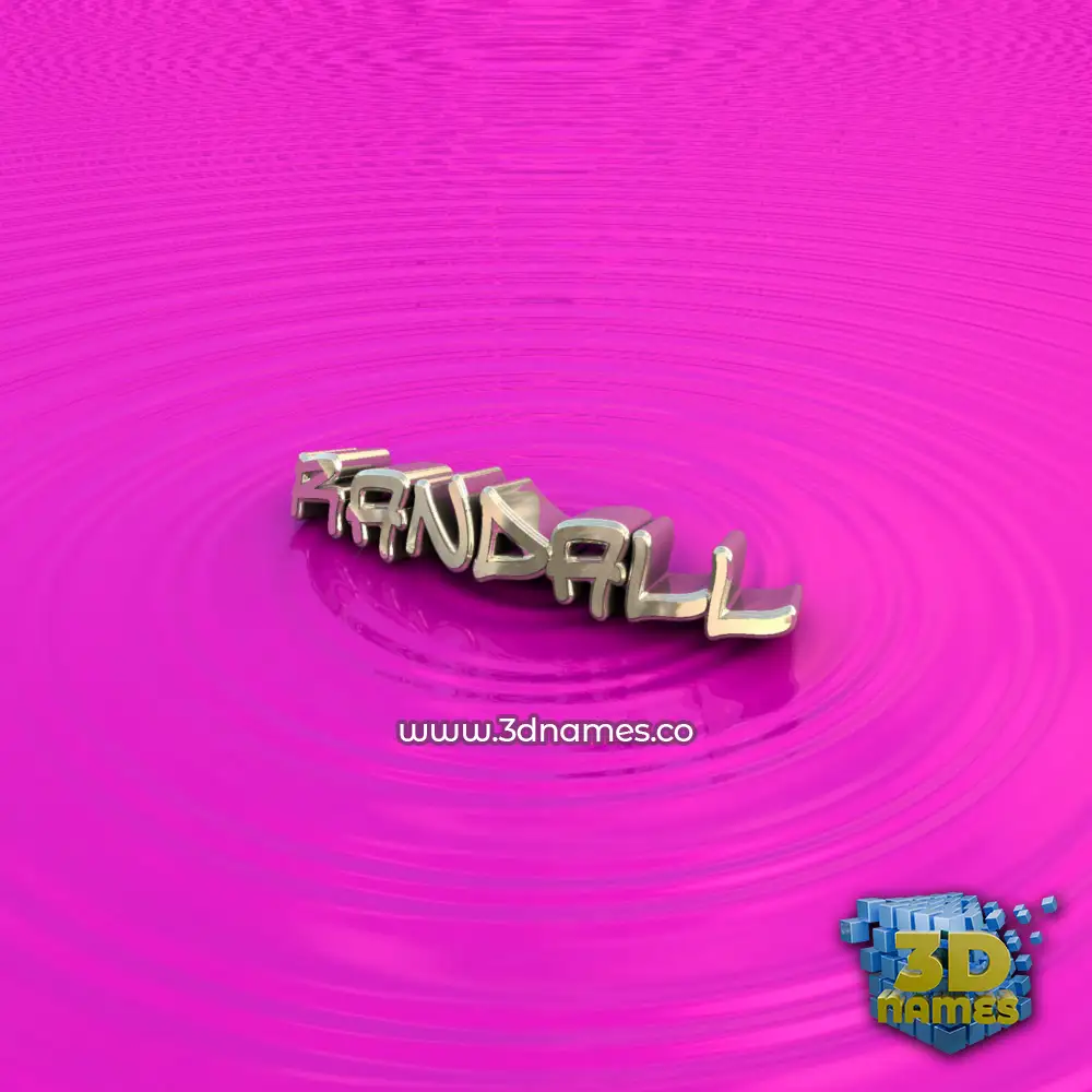 randall in Pink Graffiti style - 3D name wallpaper
