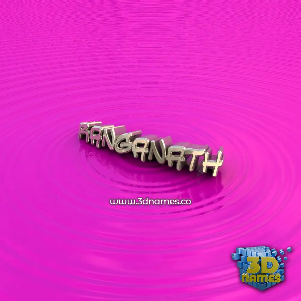 ranganath in Pink Graffiti style - 3D name wallpaper