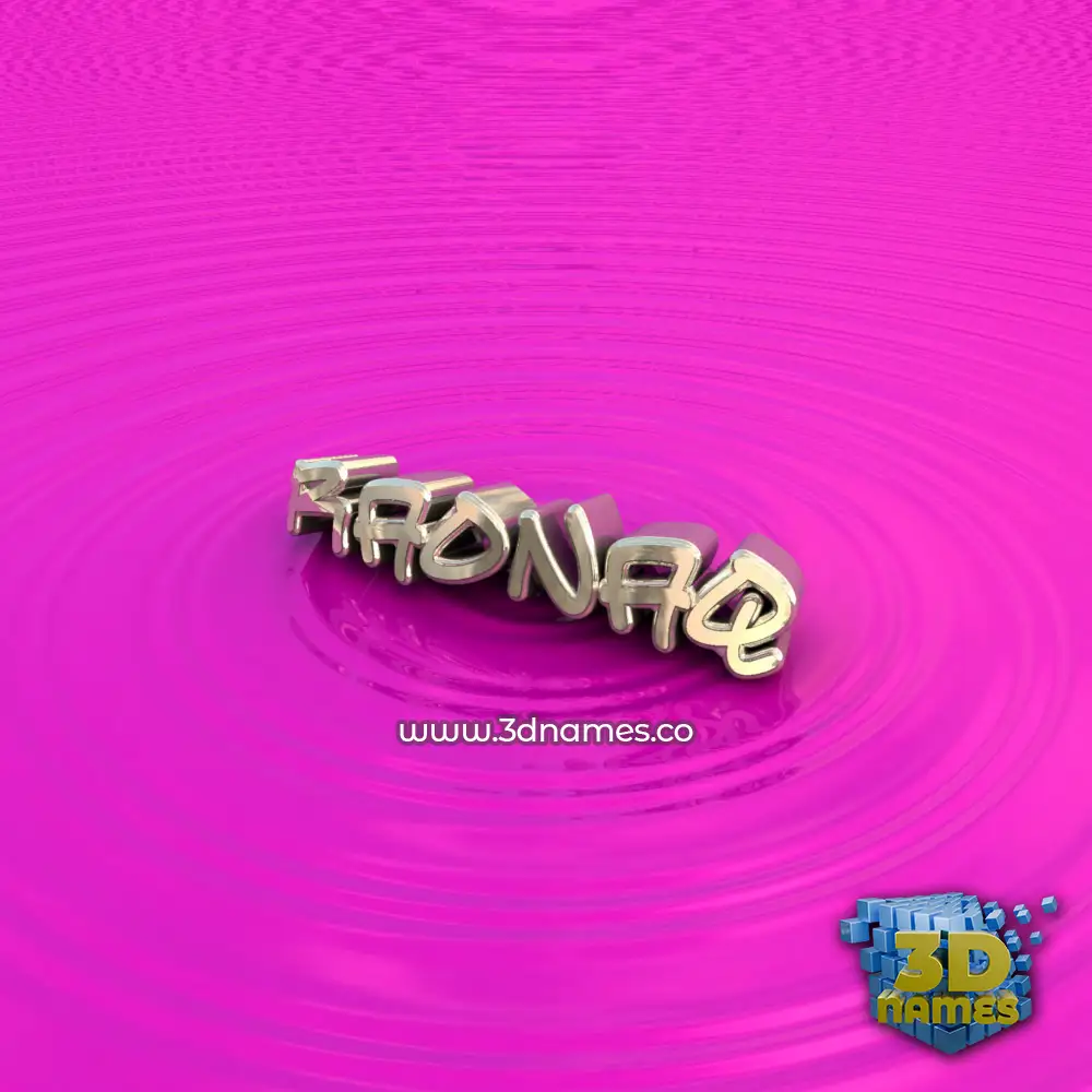 raonaq in Pink Graffiti style - 3D name wallpaper