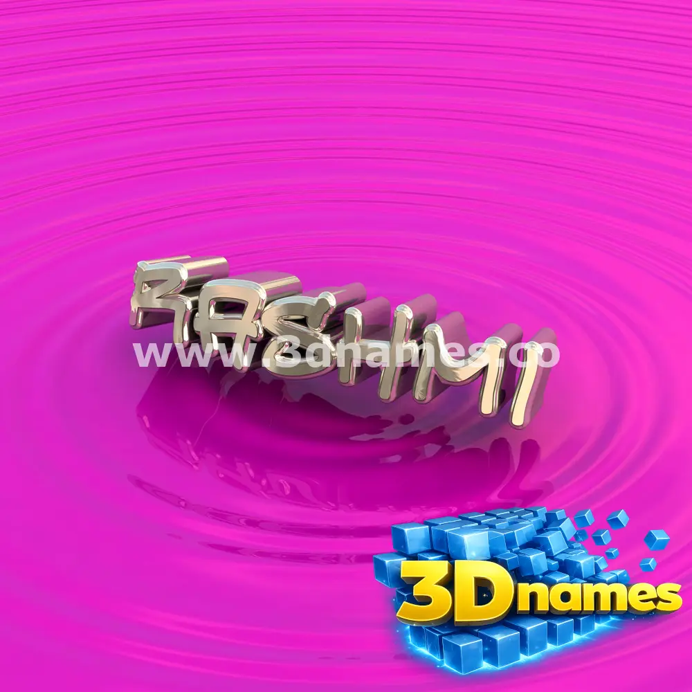 rashmi in Pink Graffiti style - 3D name wallpaper
