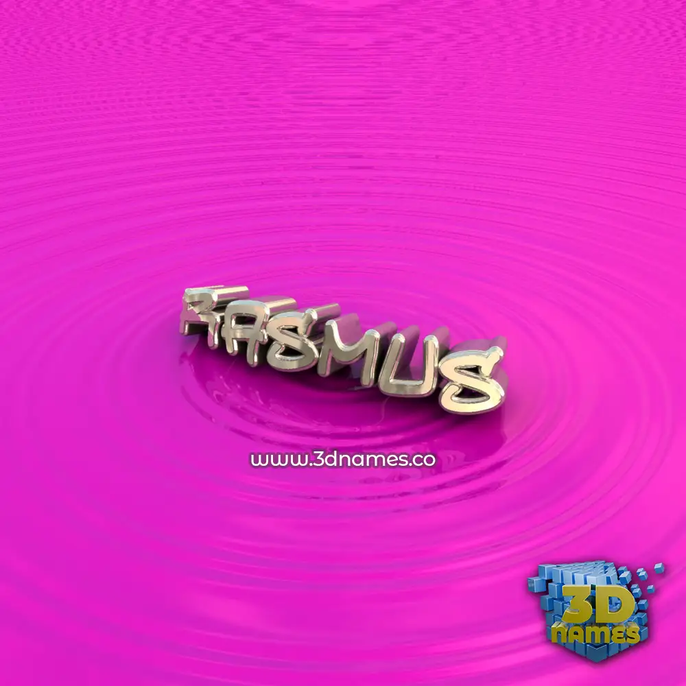 rasmus in Pink Graffiti style - 3D name wallpaper