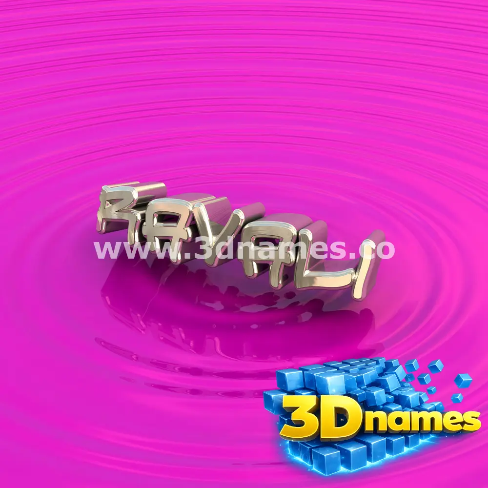 ravali in Pink Graffiti style - 3D name wallpaper