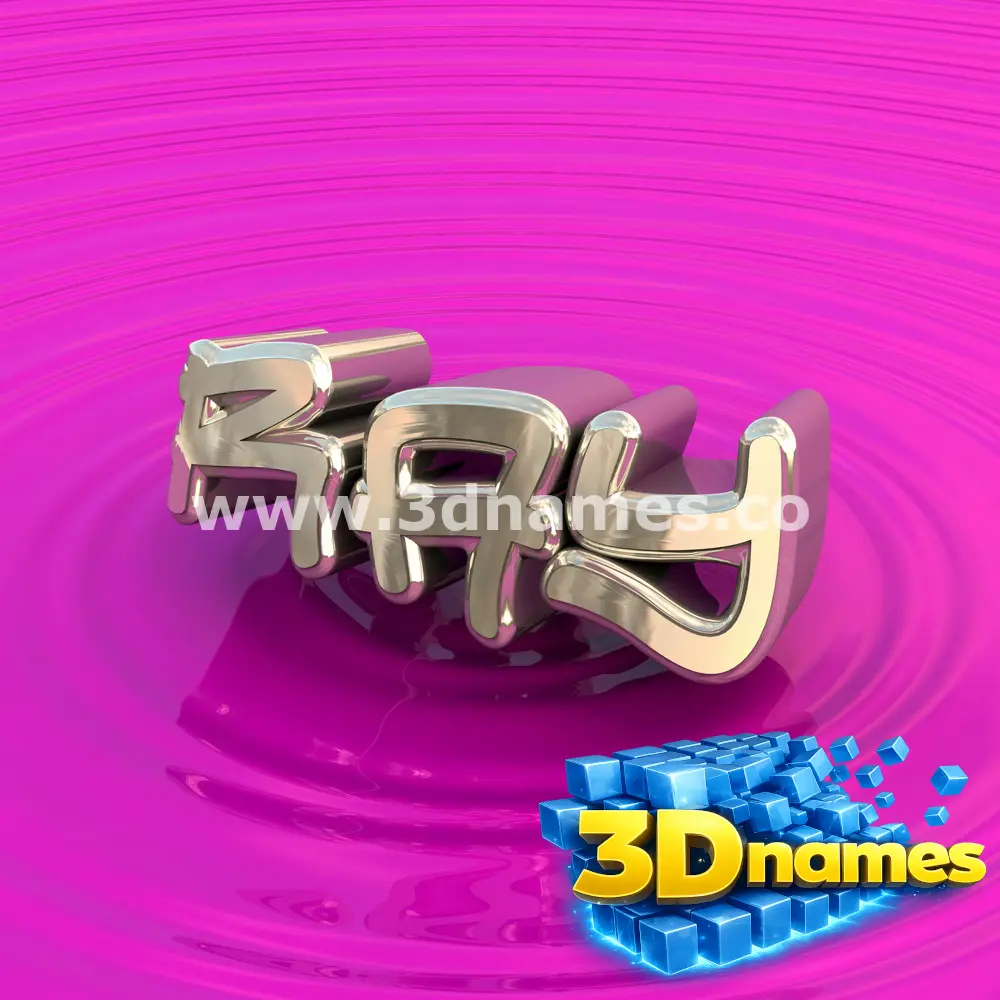 ray in Pink Graffiti style - 3D name wallpaper