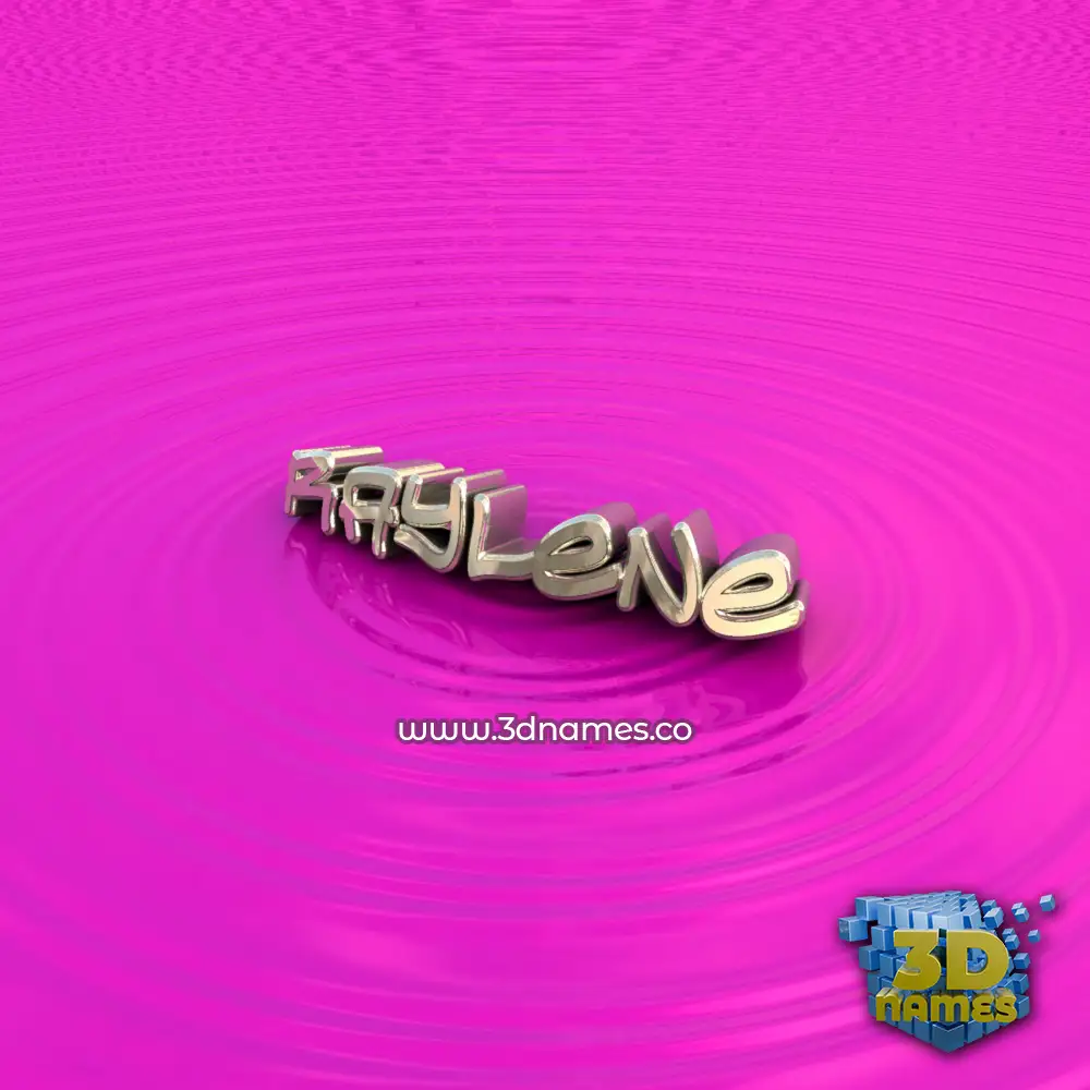 raylene in Pink Graffiti style - 3D name wallpaper