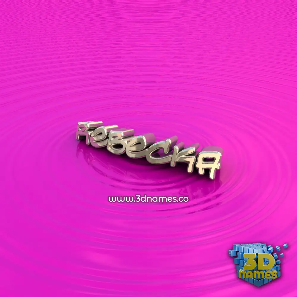 rebecka in Pink Graffiti style - 3D name wallpaper