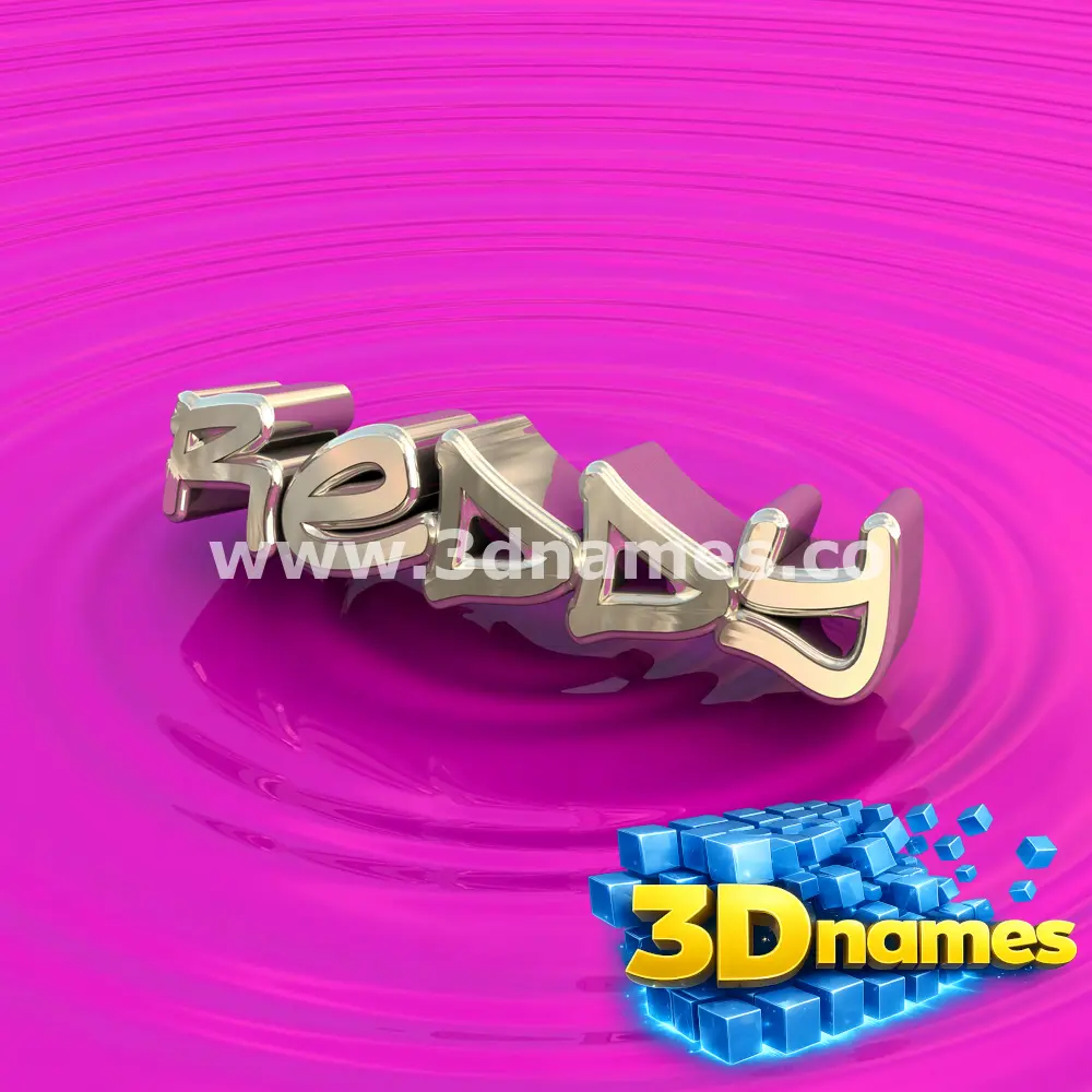 reddy in Pink Graffiti style - 3D name wallpaper