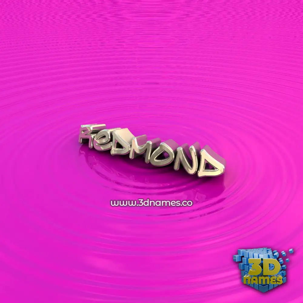 redmond in Pink Graffiti style - 3D name wallpaper