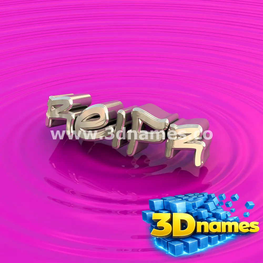 reifr in Pink Graffiti style - 3D name wallpaper