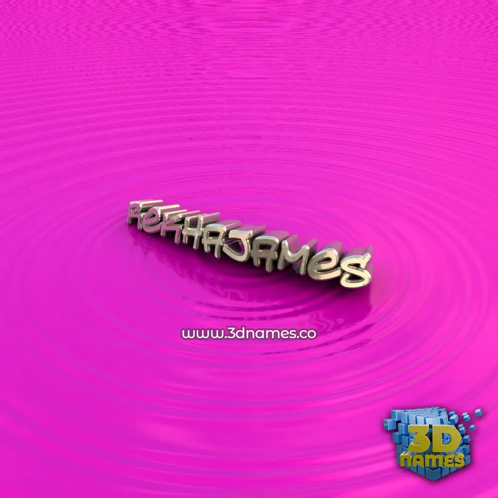 rekhajames in Pink Graffiti style - 3D name wallpaper