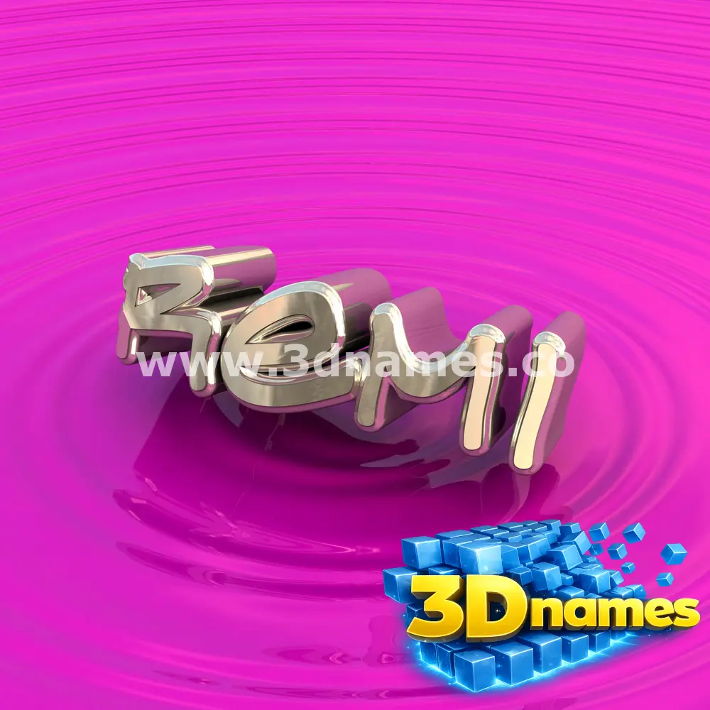 remi in Pink Graffiti style - 3D name wallpaper
