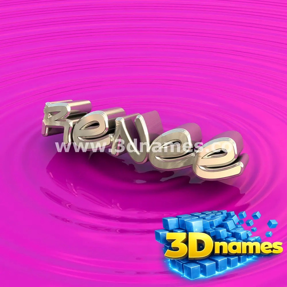 renee in Pink Graffiti style - 3D name wallpaper