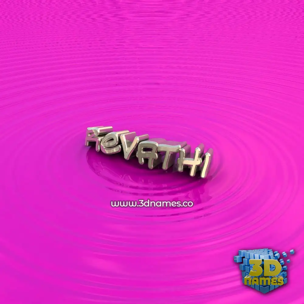 revathi in Pink Graffiti style - 3D name wallpaper