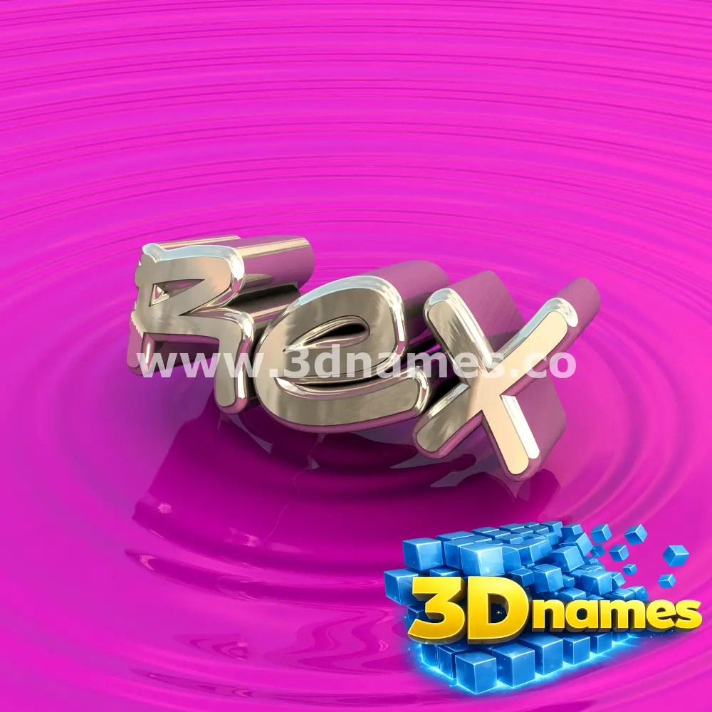 rex in Pink Graffiti style - 3D name wallpaper