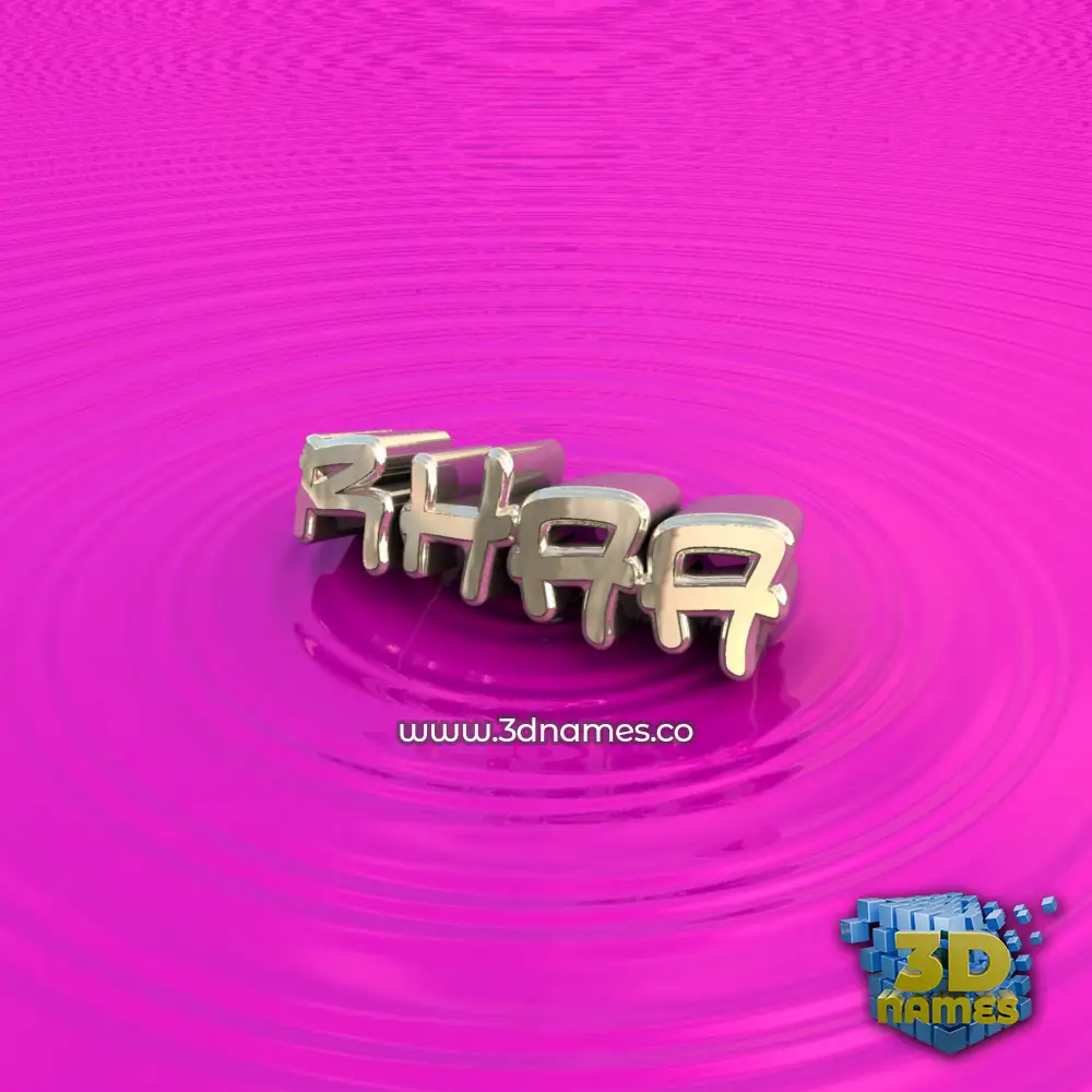 rhaa in Pink Graffiti style - 3D name wallpaper