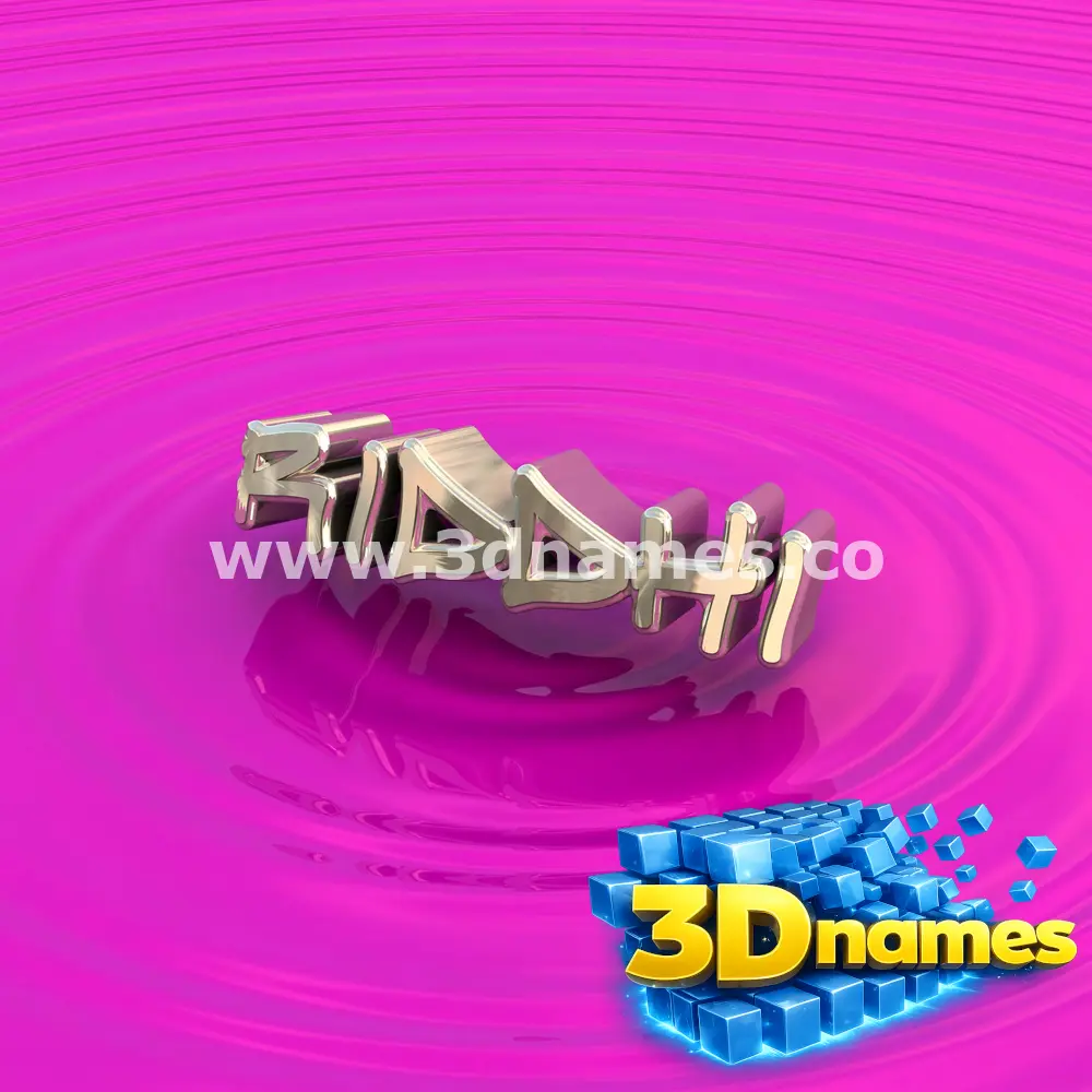 riddhi in Pink Graffiti style - 3D name wallpaper