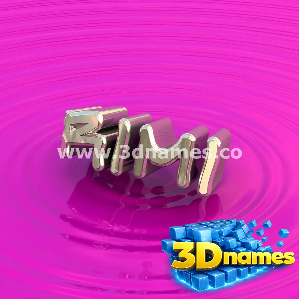 rimi in Pink Graffiti style - 3D name wallpaper
