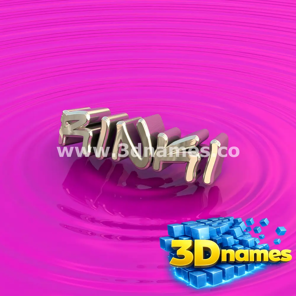 rinki in Pink Graffiti style - 3D name wallpaper