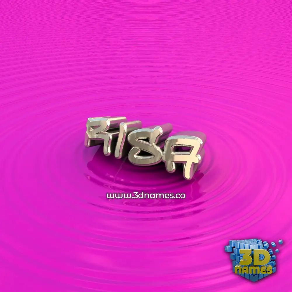 risa in Pink Graffiti style - 3D name wallpaper
