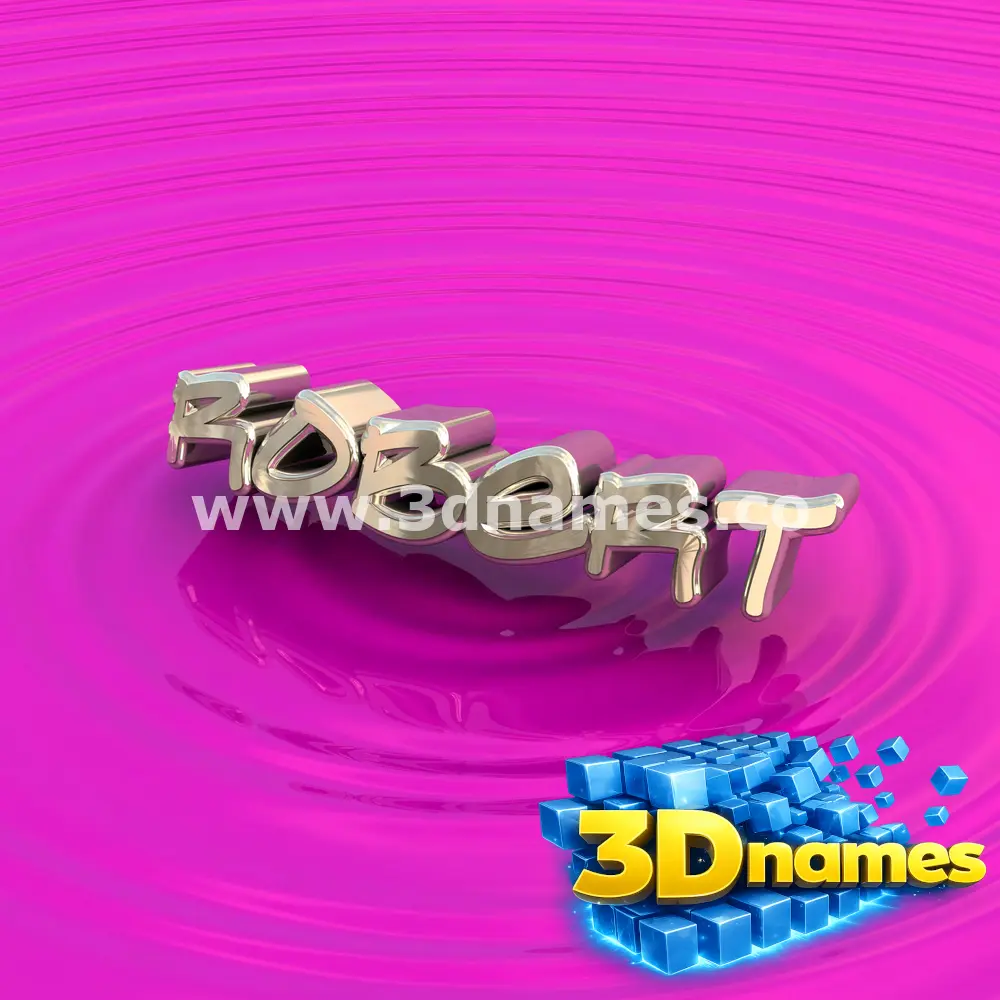 robert in Pink Graffiti style - 3D name wallpaper
