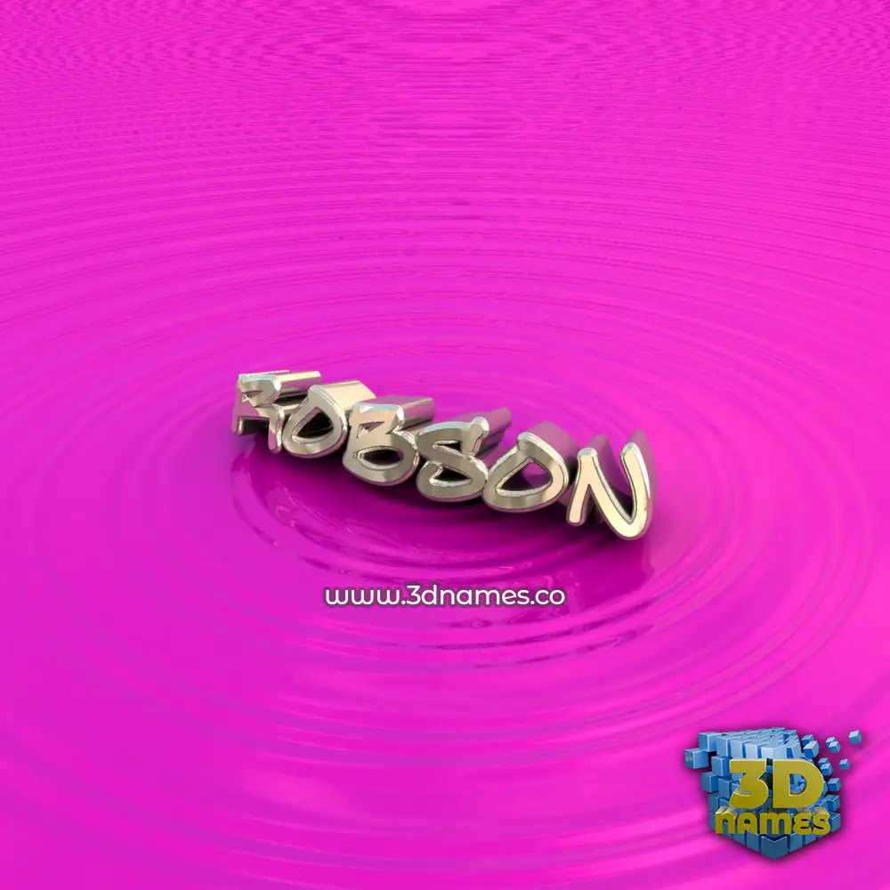 robson in Pink Graffiti style - 3D name wallpaper