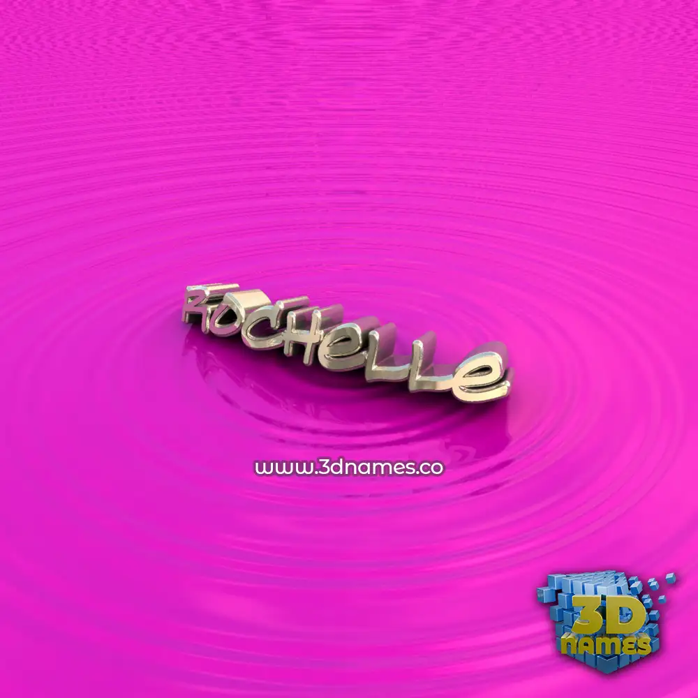 rochelle in Pink Graffiti style - 3D name wallpaper