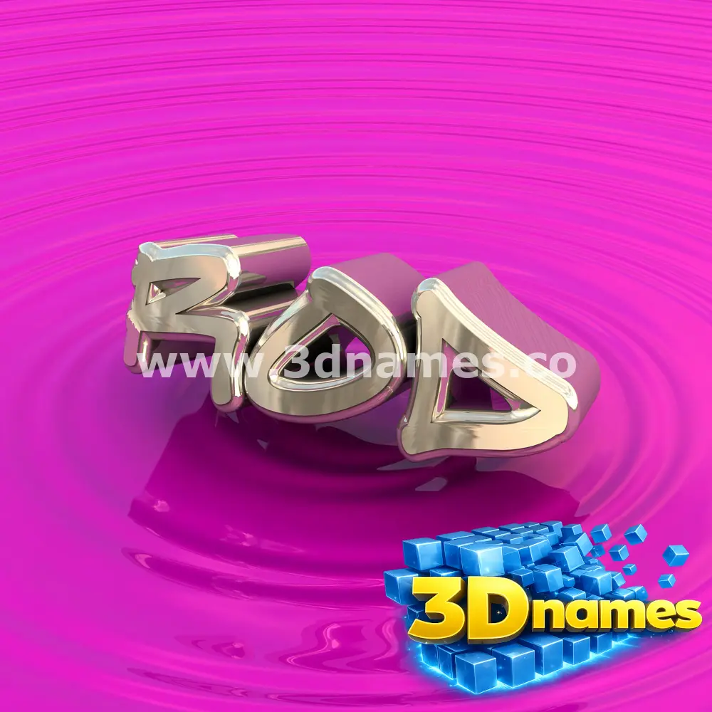 rod in Pink Graffiti style - 3D name wallpaper