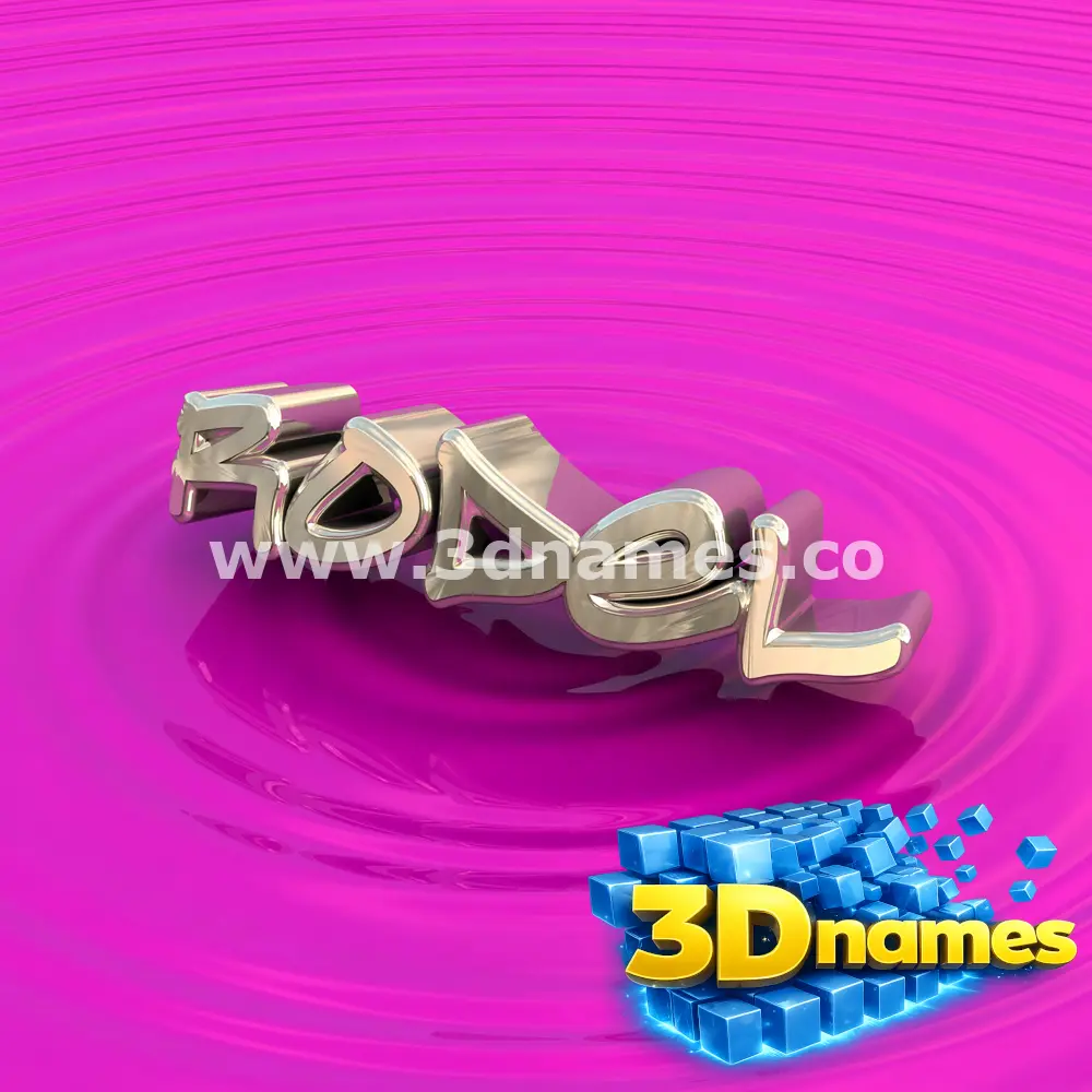 rodel in Pink Graffiti style - 3D name wallpaper