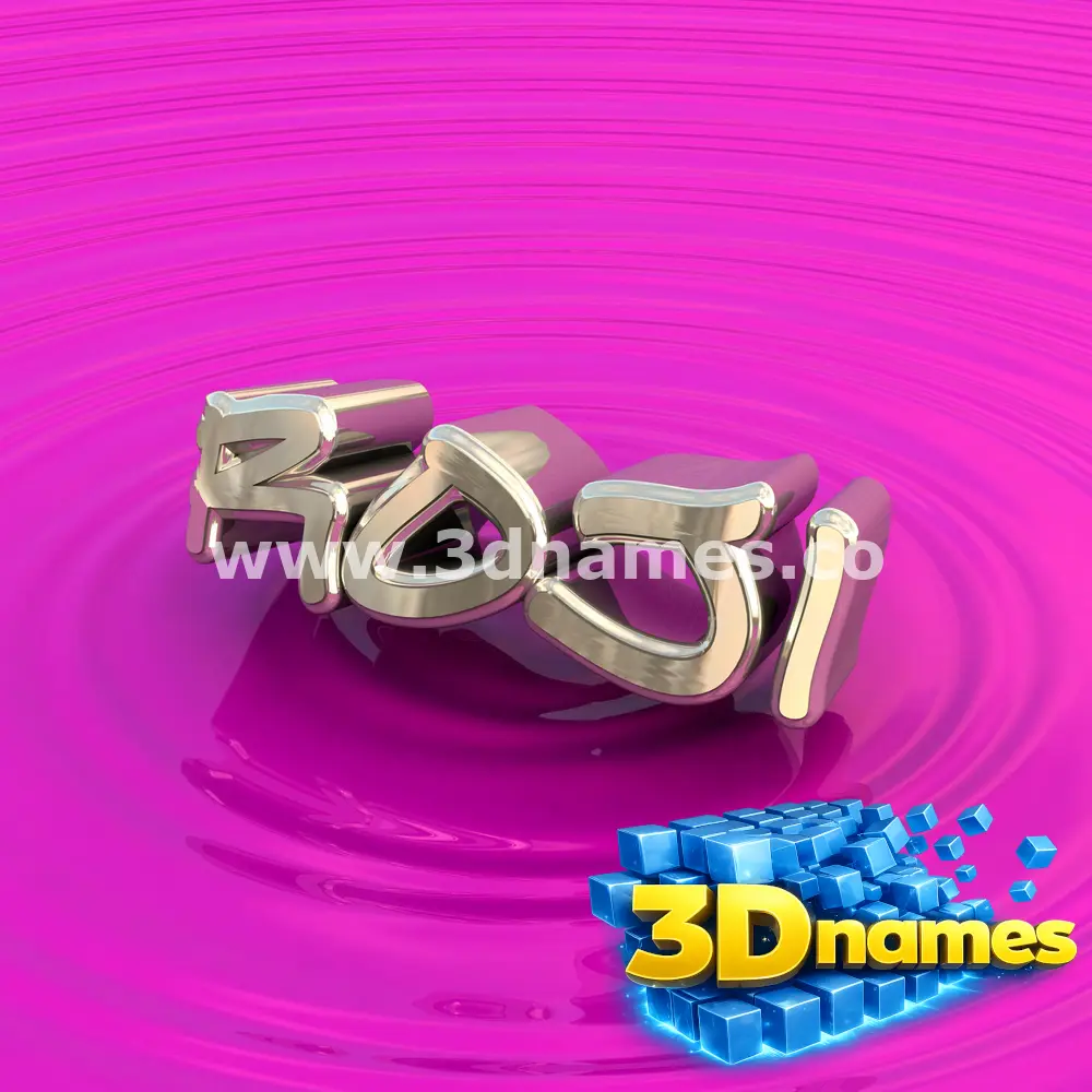 roji in Pink Graffiti style - 3D name wallpaper