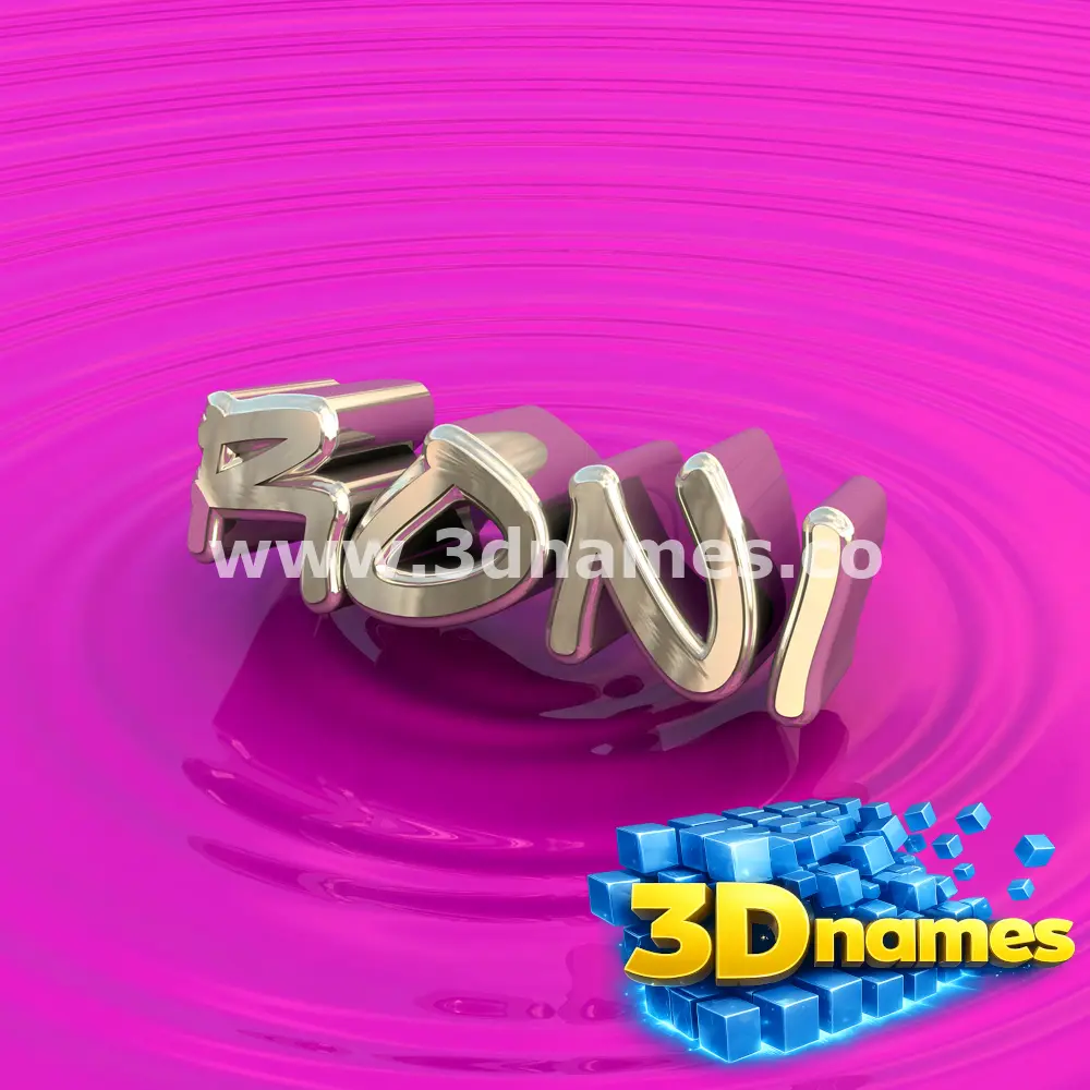 roni in Pink Graffiti style - 3D name wallpaper