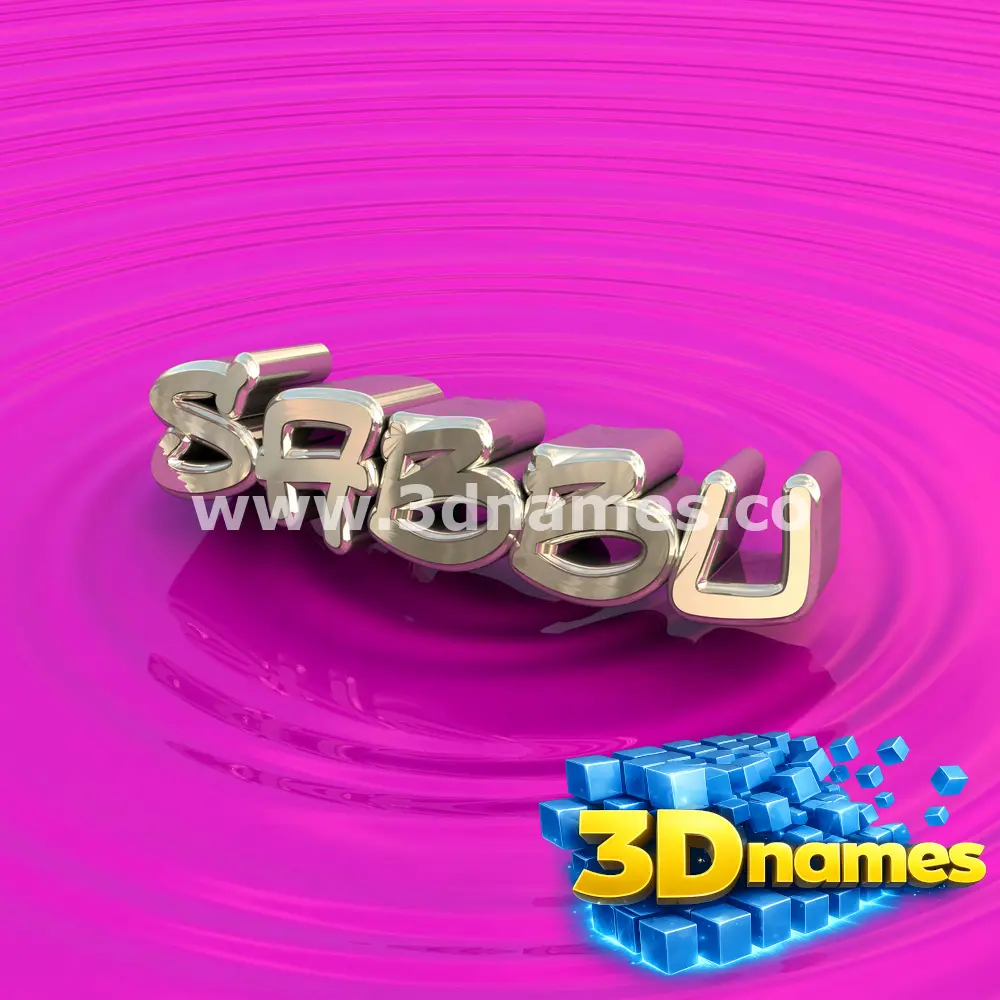 sabbu in Pink Graffiti style - 3D name wallpaper