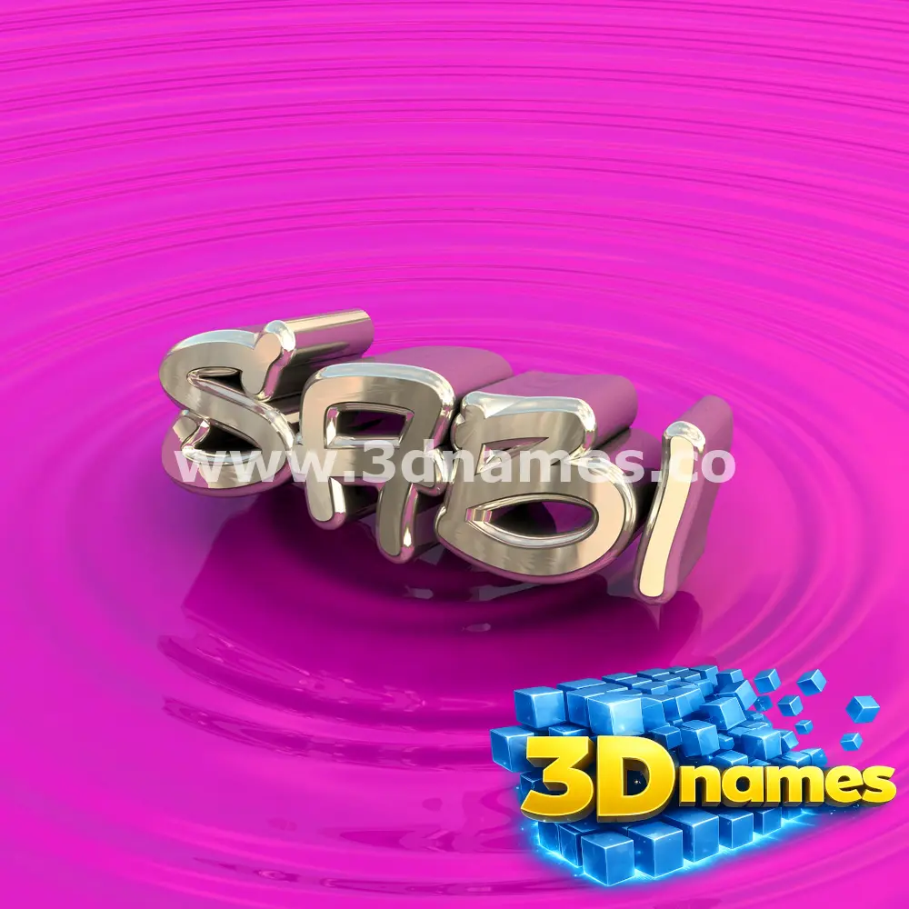 sabi in Pink Graffiti style - 3D name wallpaper