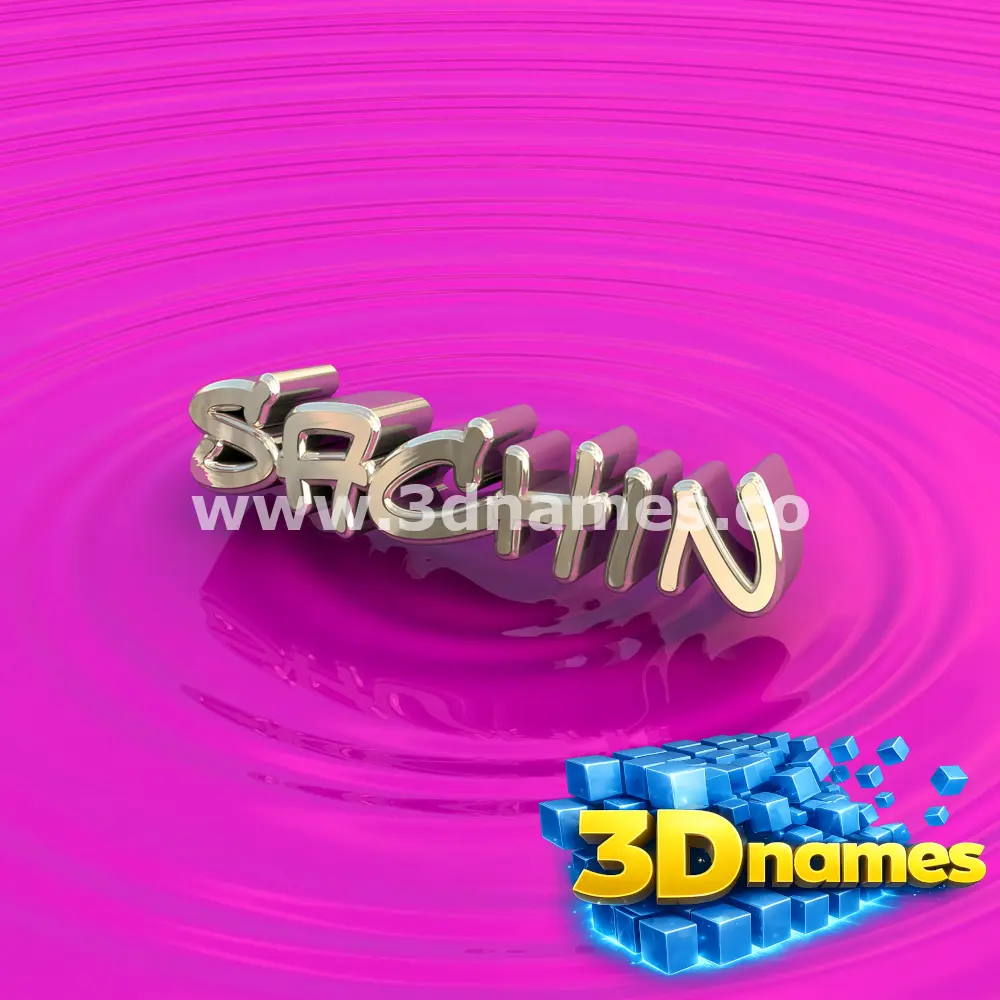 sachin in Pink Graffiti style - 3D name wallpaper
