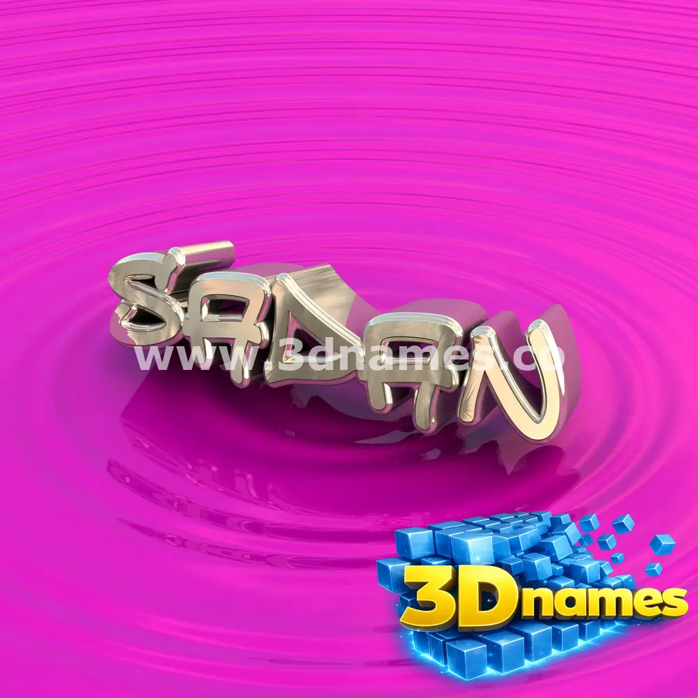 sadan in Pink Graffiti style - 3D name wallpaper
