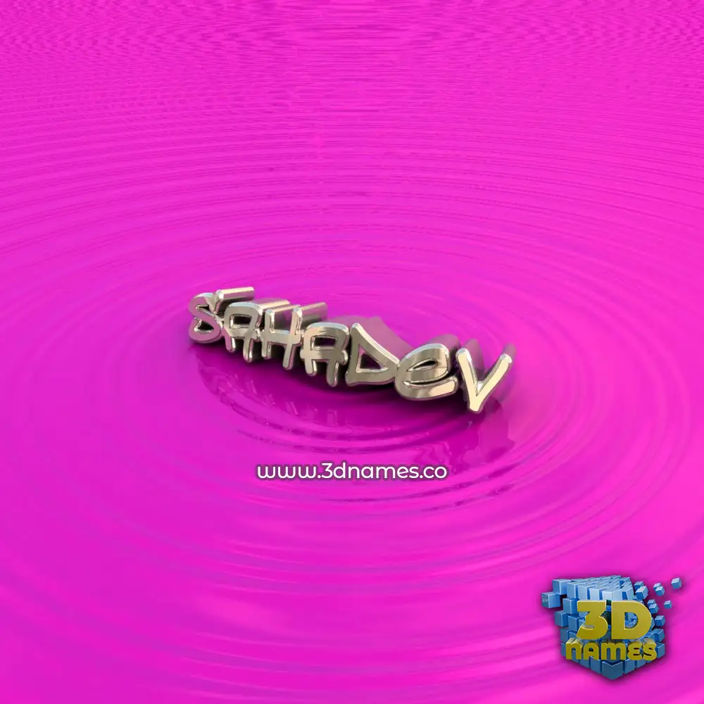 sahadev in Pink Graffiti style - 3D name wallpaper