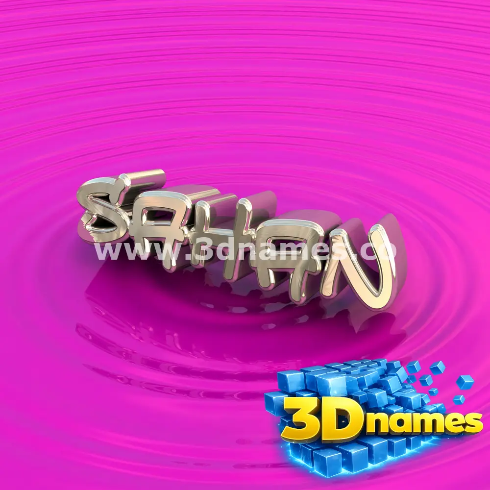 sahan in Pink Graffiti style - 3D name wallpaper