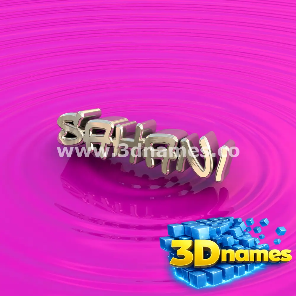 sahani in Pink Graffiti style - 3D name wallpaper