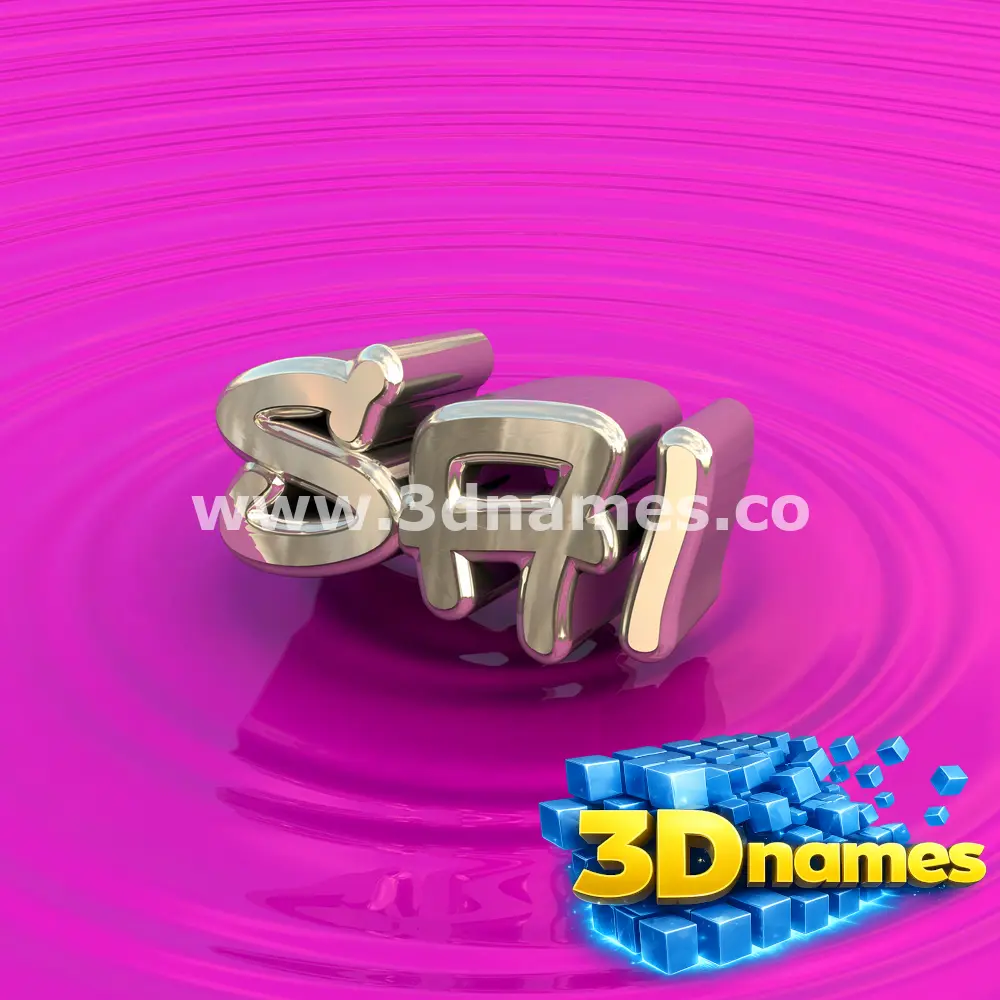 sai in Pink Graffiti style - 3D name wallpaper